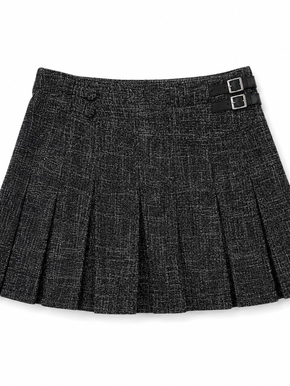Max Studio London Size M Black Pleated Mini